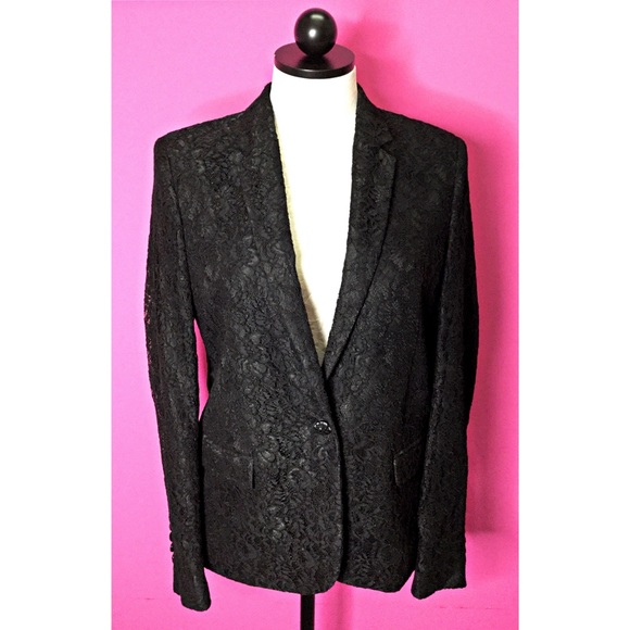 $560 The Kooples Floral Lace Blazer Jacket 38 US 6/8 - Picture 4 of 8